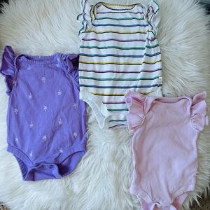 Baby Gap Ruffle Sleeve Bodysuits